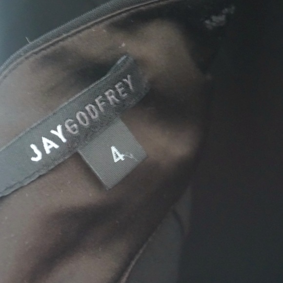 JAY GODFREY Black Sleek Formal Wide Leg Jumpsuit - Picture 5 of 5